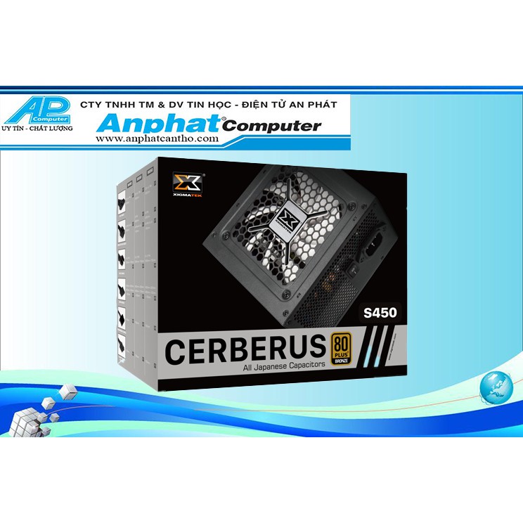 Nguồn máy tính công suất thực XIGMATEK CERBERUS S450 BRONZE - Hàng Chính Hãng - Bảo hành 36 tháng