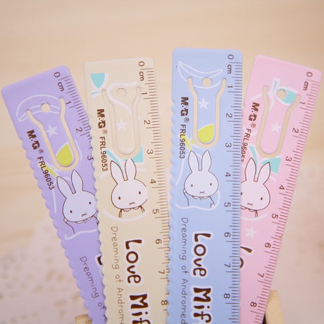 Thước nhôm Miffy ARL96053 siêu dễ thương, cực kỳ bền và chính xác dễ sử dụng của M&amp;G