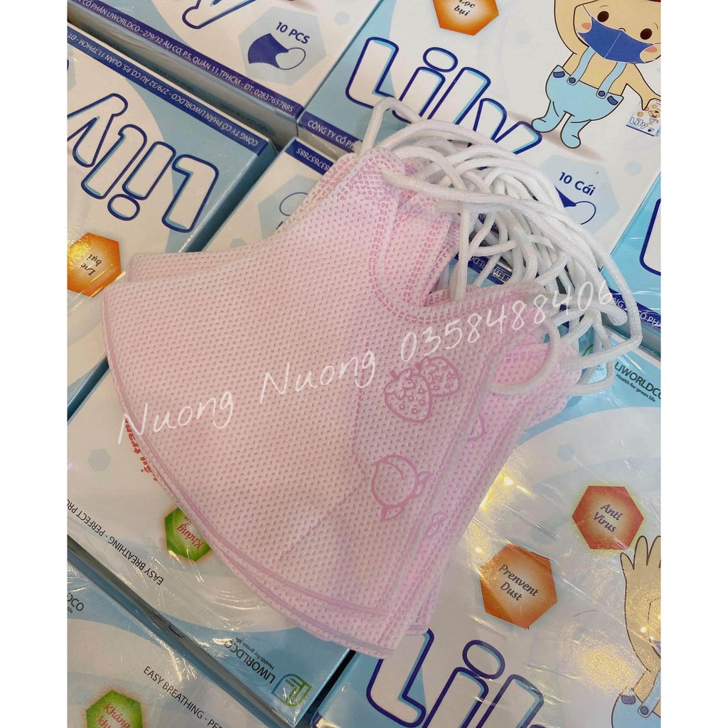 Khẩu trang y tế kháng khuẩn Lily / Lehaco Chính Hãng cho bé / trẻ em | BigBuy360 - bigbuy360.vn