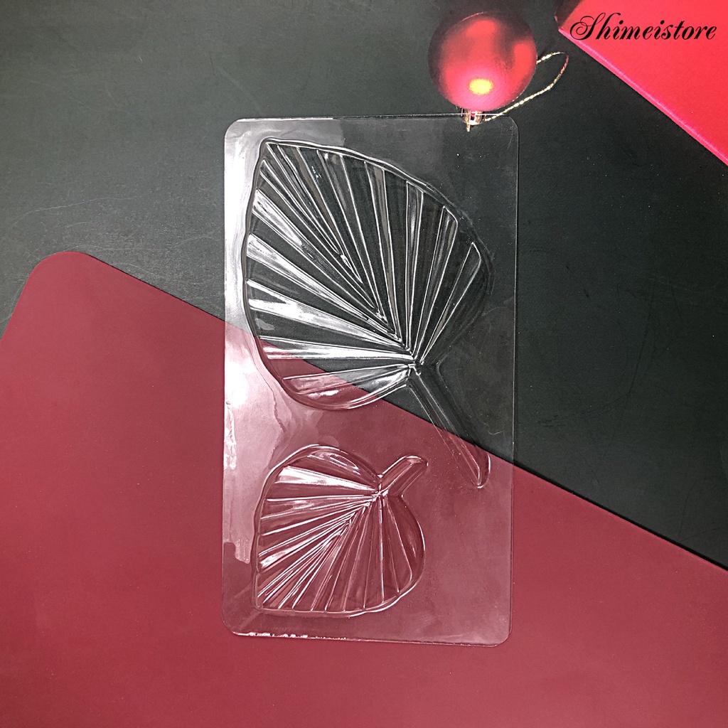 Khuôn Nhựa Trong Suốt Tạo Hình Chiếc Lá Trang Trí Bánh Kem DIY 5 Cái