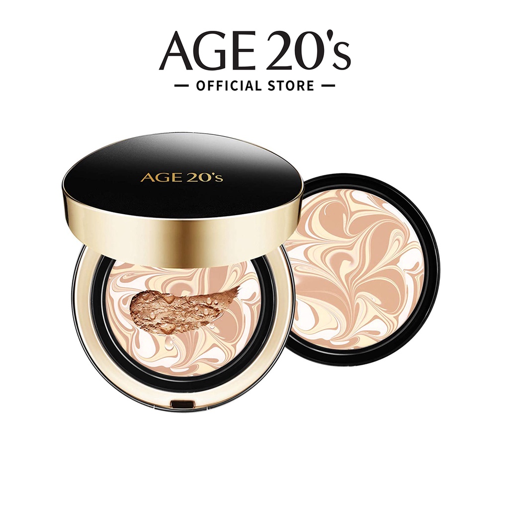 Set 2 phấn nước AGE 20's che khuyết điểm chuyên dụng 14g