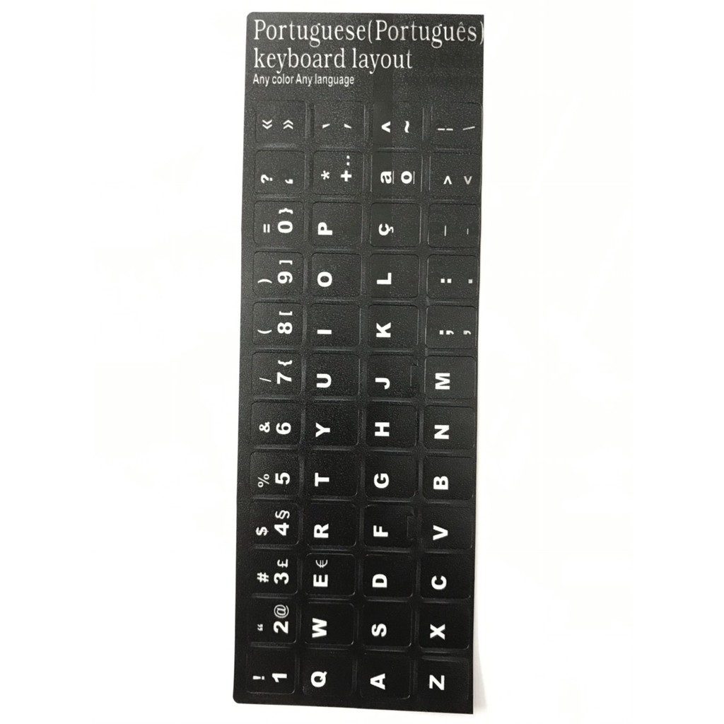 Miếng dán bàn phím các loại tiếng Nga, Nhật, Hàn, Pháp, Thái Lan, Ý, Tiếng Anh, Bồ Đào Nha