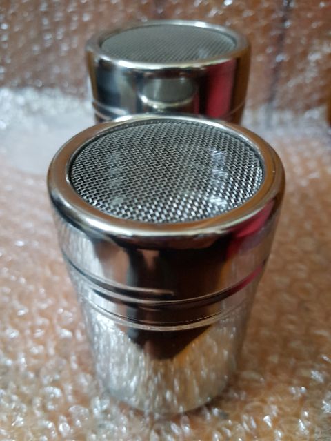 LỌ RẮC BỘT CACAO - MATCHA- inox