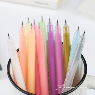 Bút highlight bộ 12 cây, bút nhũ kim tuyến 12 cây