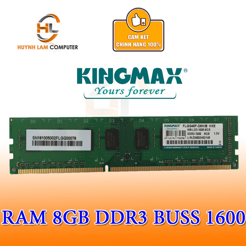 Ram 8GB-Ram 8GB Kingmax DDR3 1600MHz