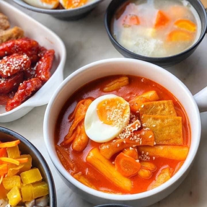 Bánh gạo TOBOKKI Hàn Quốc nhân phô mai 500g - Giao hàng Hà Nội