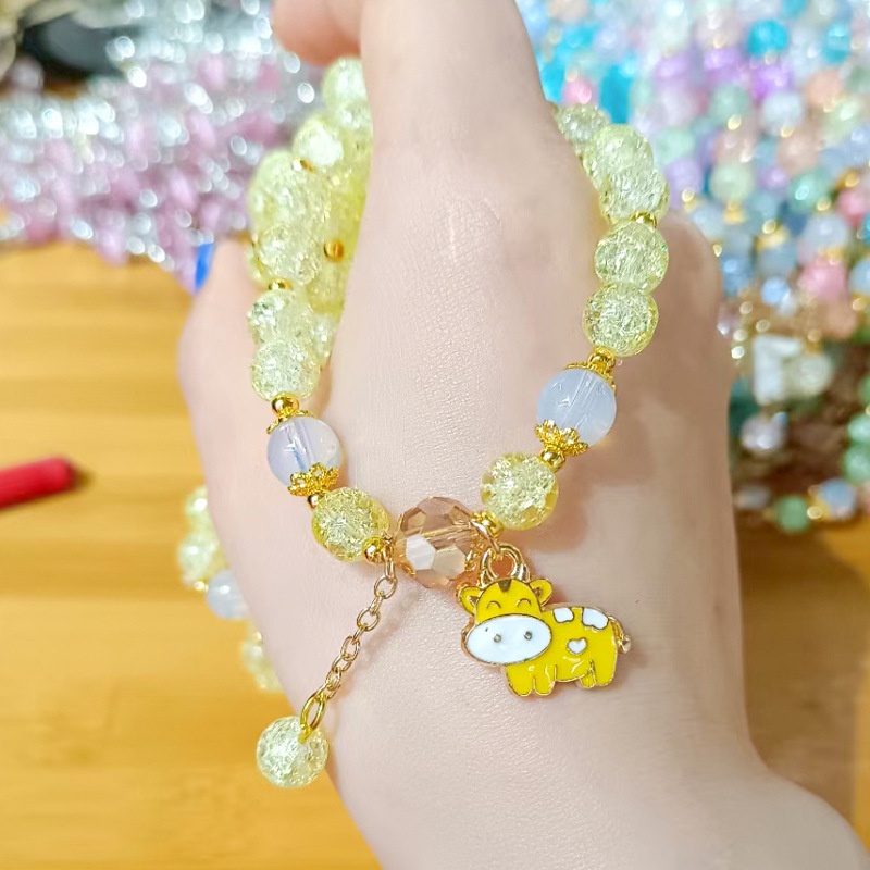 Dualswish Vòng Tay Dây Co Giãn Xỏ Hạt Pha Lê Nhiều Màu Phong Cách Bohemian Hàn Quốc Thủ Công Dành Cho Nữ (Phong Cách Ngẫu Nhiên