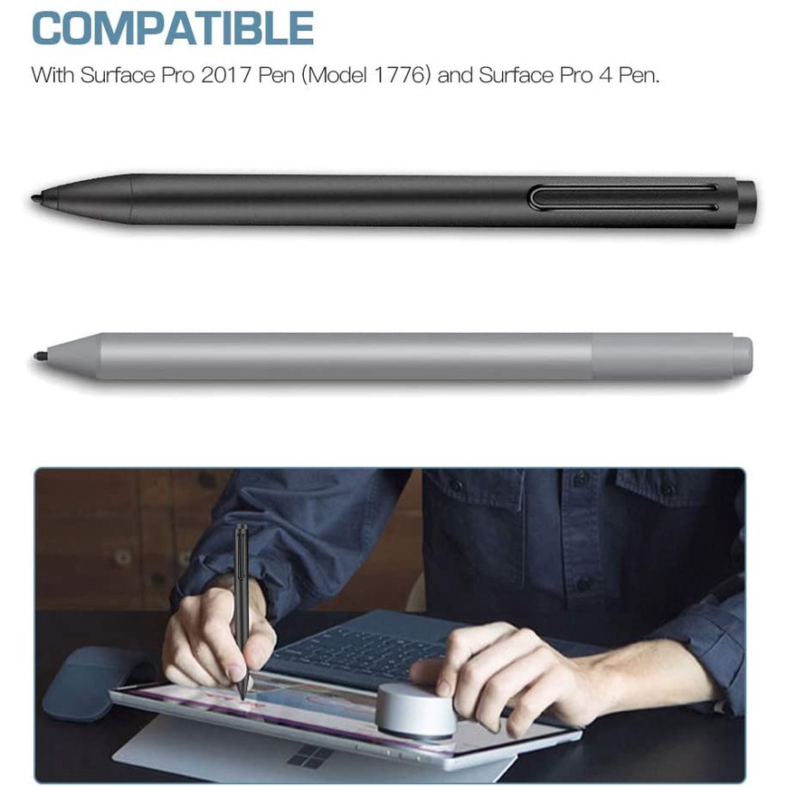 Bộ 5 Đầu Bút Thay Thế Cho Máy Tính Bảng Surface Pro 2017/ 7/6/5/4/Book/Studio/Go