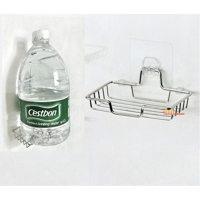 Kệ/Giá để xà phòng/xà bông phòng tắm inox dán tường không cần khoan đục | DISHI
