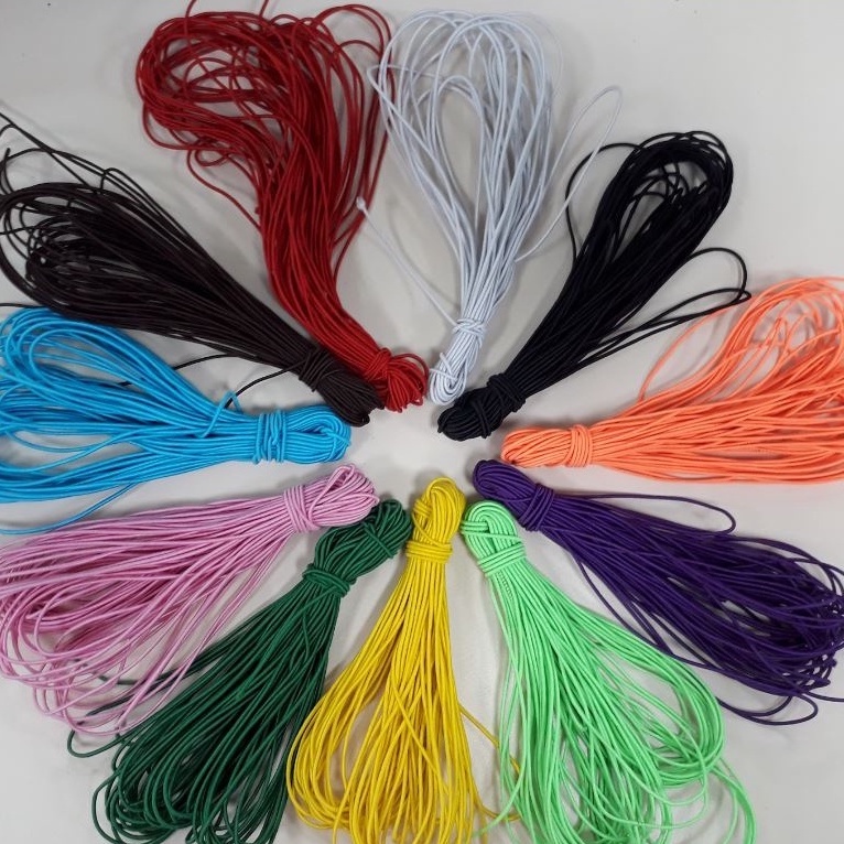 bó 5-20 mét dây thun dù xỏ chuỗi nhiều màu 0.8mm