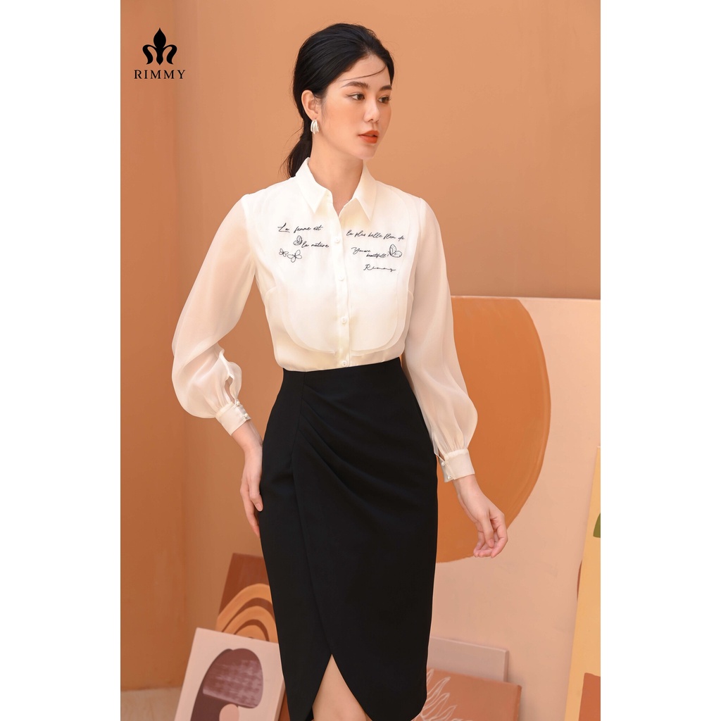 [Mã BMBAU200 giảm 200K đơn 699K] Áo sơ mi Manlic shirt hoạ tiết chữ thêu thủ công tinh tế, áo đắp tà mềm mại [AO130621]