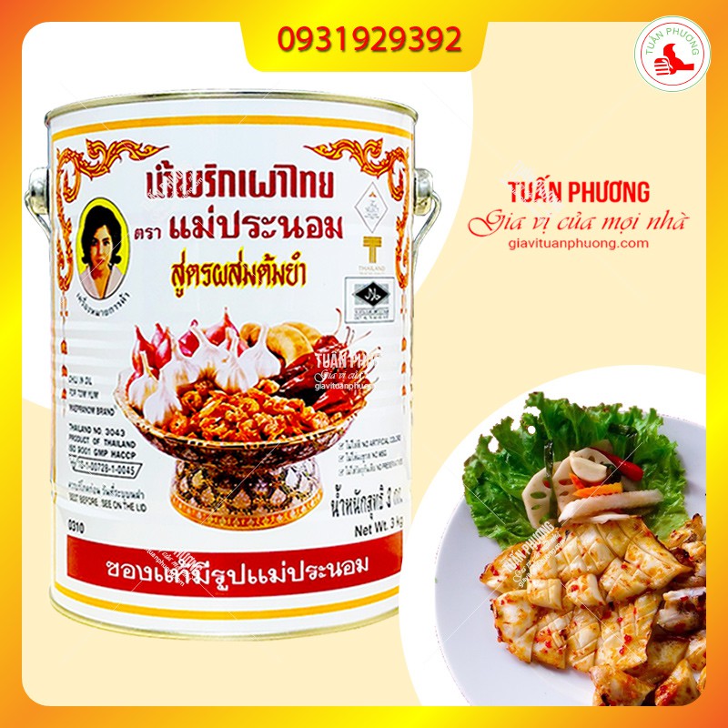 Sa Tế Tom Yum Thái Lan 3kg CAO CẤP -thùng 6 hộp(18kg)