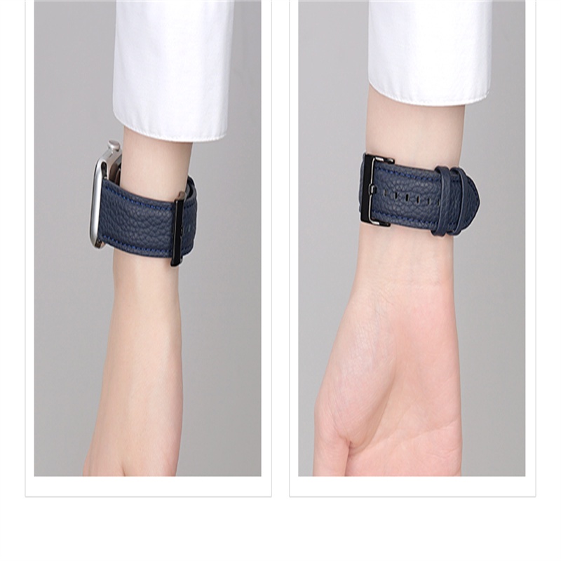 Dây đeo đồng hồ vải da sang trọng thích hợp cho Apple Watch 7 6 SE 5 4 3 2 1 45mm 41mm 44mm 42mm 40mm 38mm