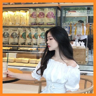 Sơ mi nữ kiểu trễ vai  [TTBK]
