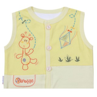 (bé 6-15kg) Áo ghile màu AN0333 - HELLO B&B (hình thêu ngẫu nhiên)- HELLO BB