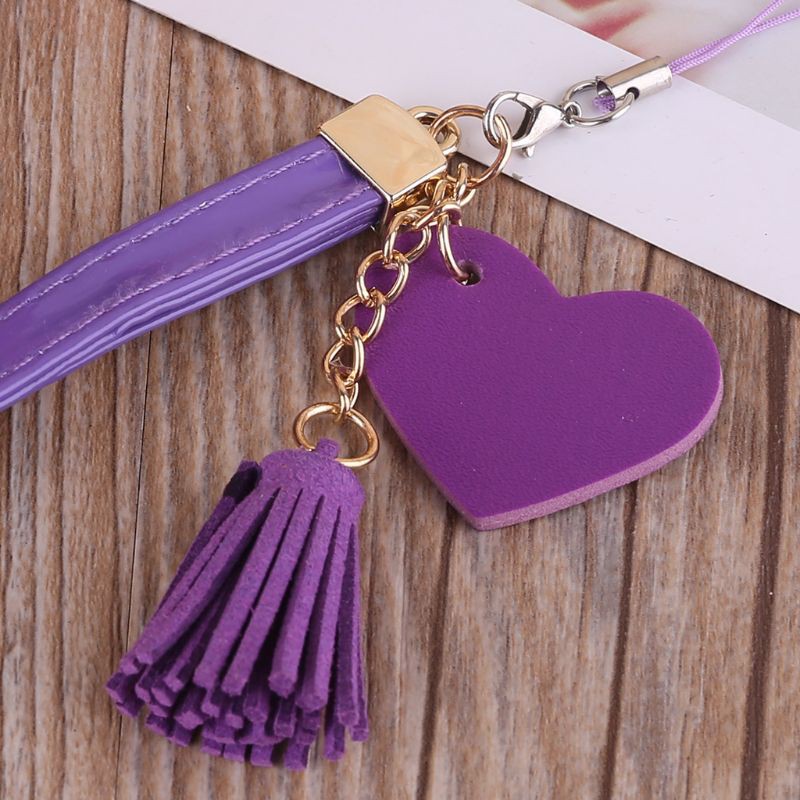 Dây Đeo Cổ Tay Tua Rua Hình Trái Tim Cho Điện Thoại Di Động | BigBuy360 - bigbuy360.vn