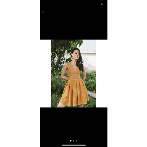 Pass đầm vàng size L Sò Vintage