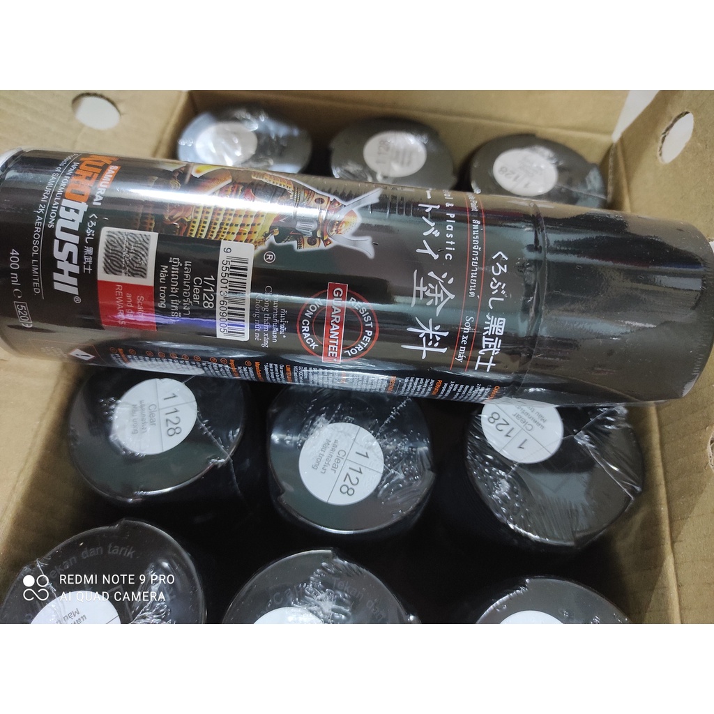 SƠN SAMURAI CHAI PHỦ KEO BÓNG TRONG SUỐT MÃ MÀU 1/128 TẠO BÓNG VÀ BẢO VỆ MÀU SƠN