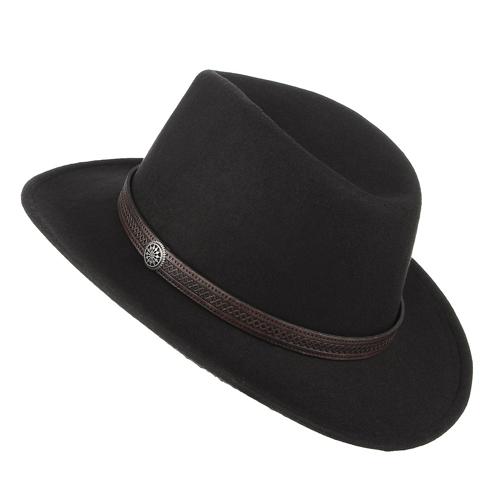 Mũ Fedora Vải Nỉ Thời Trang Unisex Cổ Điển