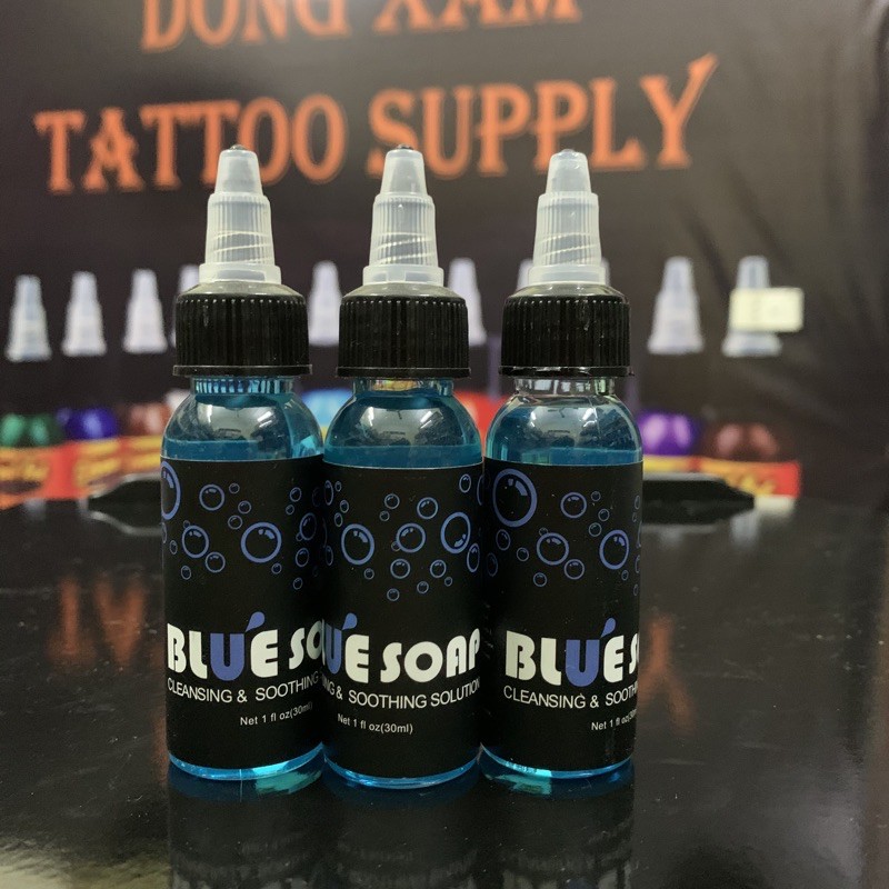 Bluesoap nước dung dịch tạo bọt vệ sinh hình xăm hàng có sẵn