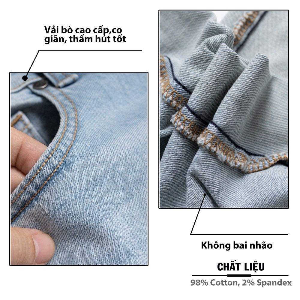 Quần Jean Nam 5S 3 Mẫu, Phom Trẻ Trung, Ôm Vừa, Co Giãn Thoải Mái. | BigBuy360 - bigbuy360.vn