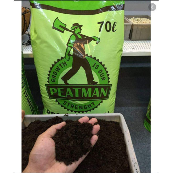 Đất hữu cơ PEATMAN ( PEAT MOSS) chuyên dùng ươm hạt giống túi 1kg tách lẻ ( túi zip)