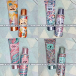 [CÓ SẴN] Nước Hoa Xịt Thơm Toàn Thân Victoria’s Secret Pink Kim Tuyến VS VIC fullsize Body Mist