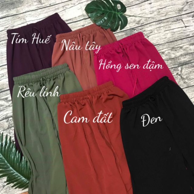 Quần ống rộng ( KÉO qua xem màu và ảnh thật. chất xốp thái. sỉ trên 3 cái giá 55k) | BigBuy360 - bigbuy360.vn