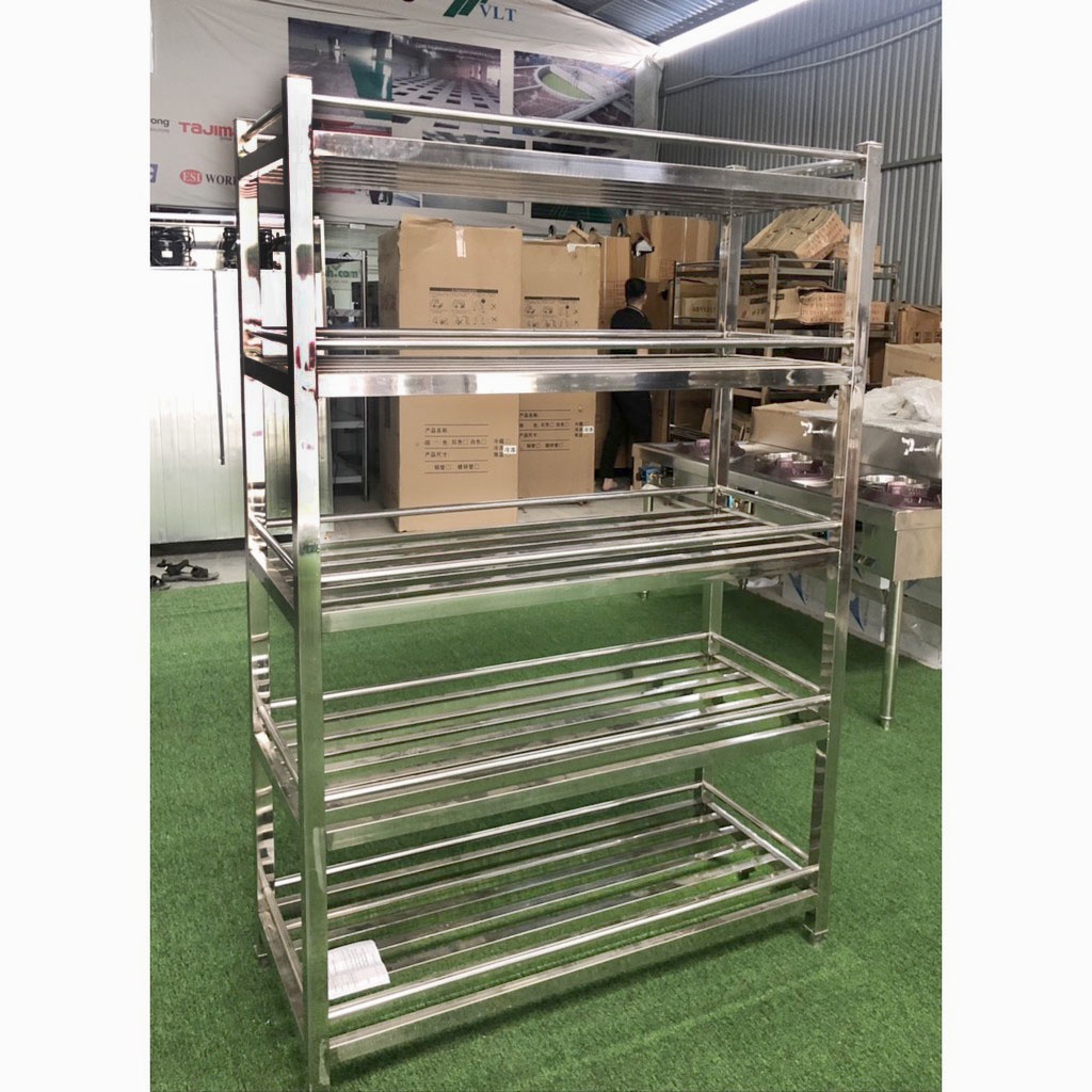 Giá để bát đĩa inox 5 tầng Inox, kệ đồ nhà bếp, kệ inox nhà bếp