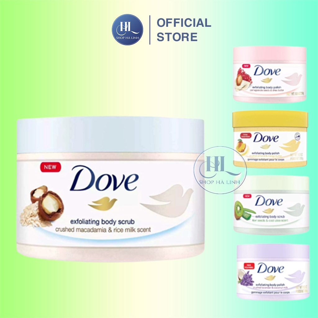 Tẩy da chết Dove Exfoliating Body Polish Đức 225ml