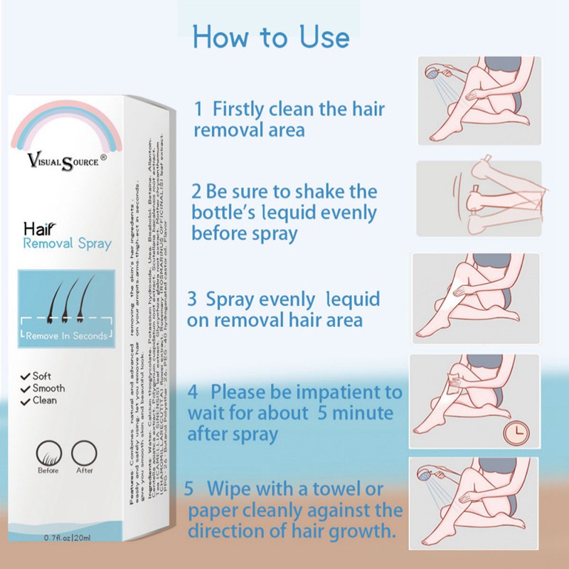 Bình xịt tẩy lông nhẹ giúp lông mọc chậm chậm 20ml | BigBuy360 - bigbuy360.vn