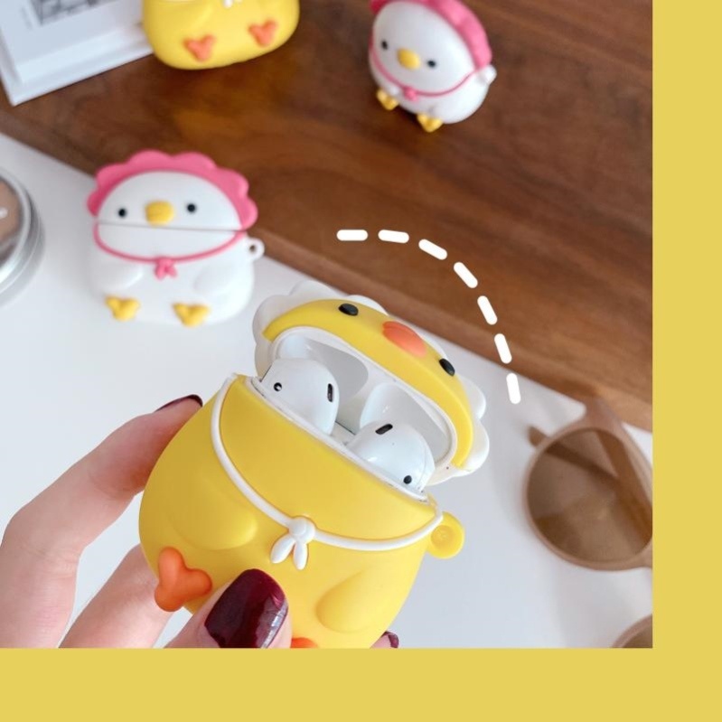 Vỏ Đựng Bảo Vệ Hộp Sạc Tai Nghe Airpods 1 / 2 Hình Ngộ Nghĩnh