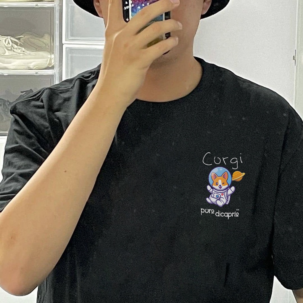 Áo thun Unisex Cotton Premium họa tiết Corgi "Corgi ra tìm cậu càng" shop PuroDicaprio