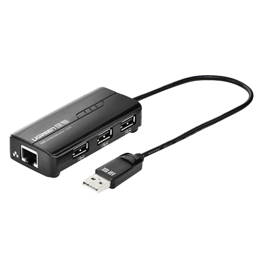 Cáp Chuyển Đổi Ugreen 20264 USB 2.0 Sang RJ45 3 x USB 2.0 20264 dài 15cm