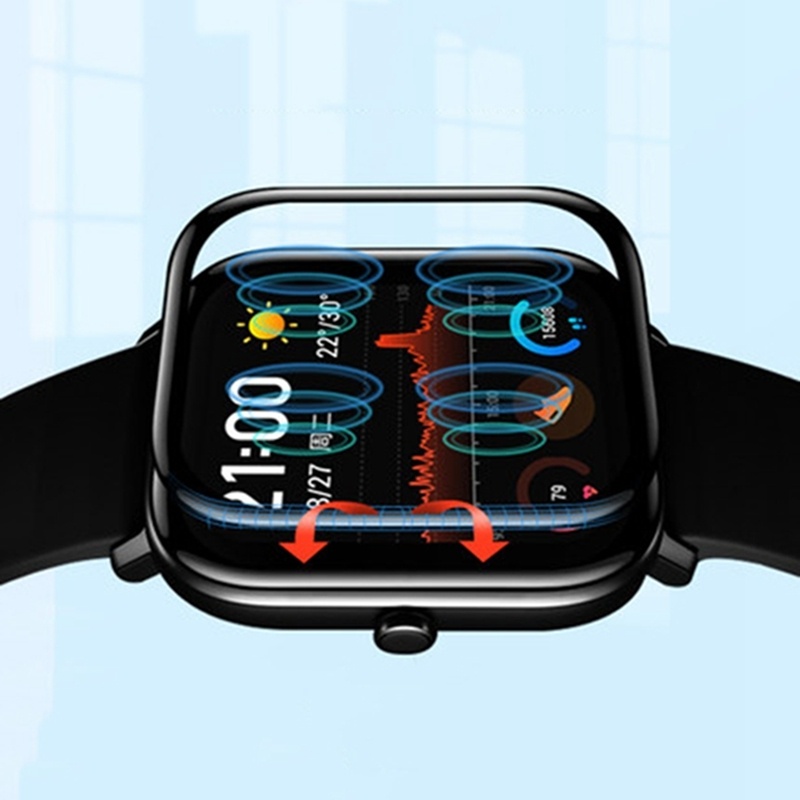 YIFILM Kính Cường Lực Cong 20D Cho Đồng Hồ Thông Minh Huami Amazfit GTS 4 mini