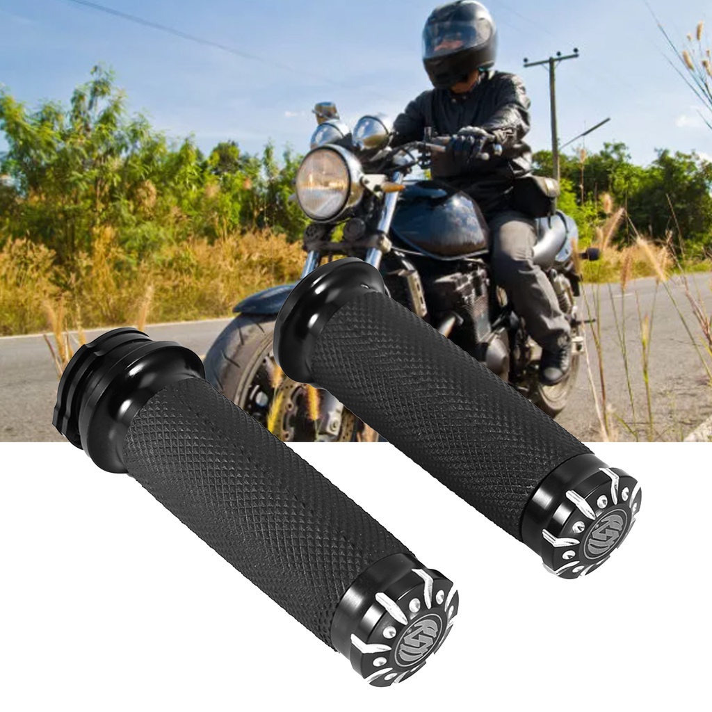 Tay nắm xe máy 1" Harley Softail Cruiser Chopper Black Us chuyên dụng