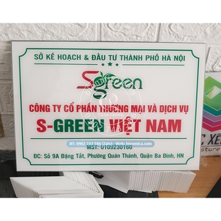 Biển Công Ty Mica - Rẻ nhất, giao ngay - in theo yêu cầu