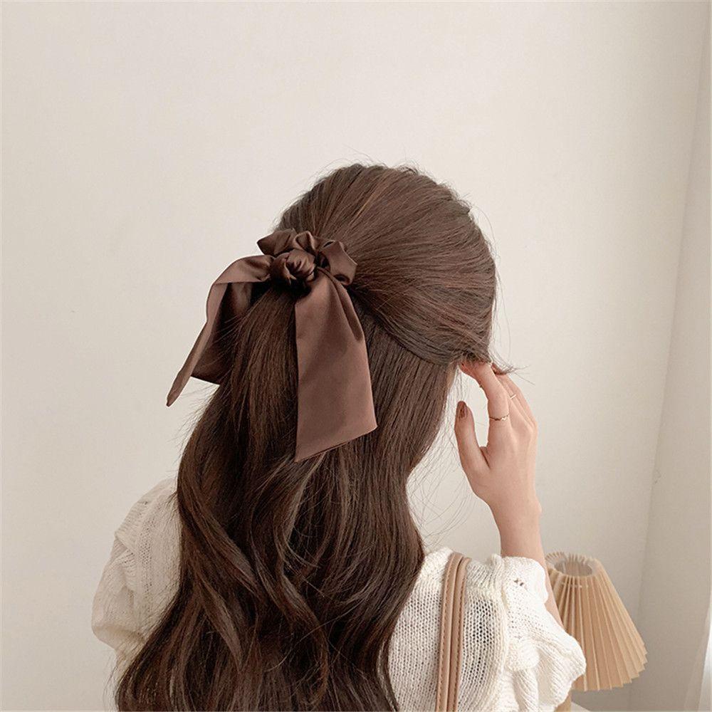 Dây Cột Tóc Ruy Băng Cỡ Lớn Xinh Xắn