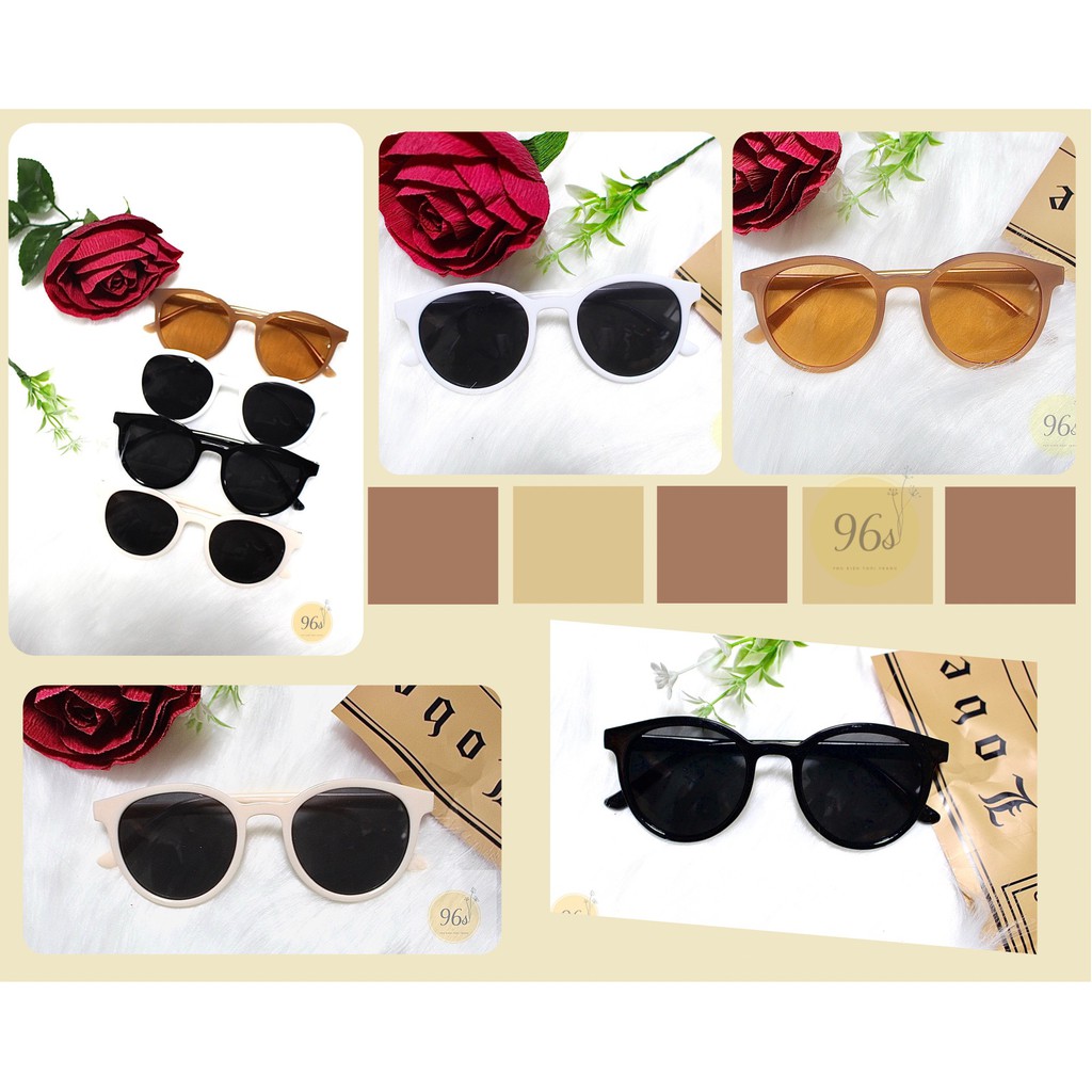 Kính mát nữ gọng tròn ulzzang