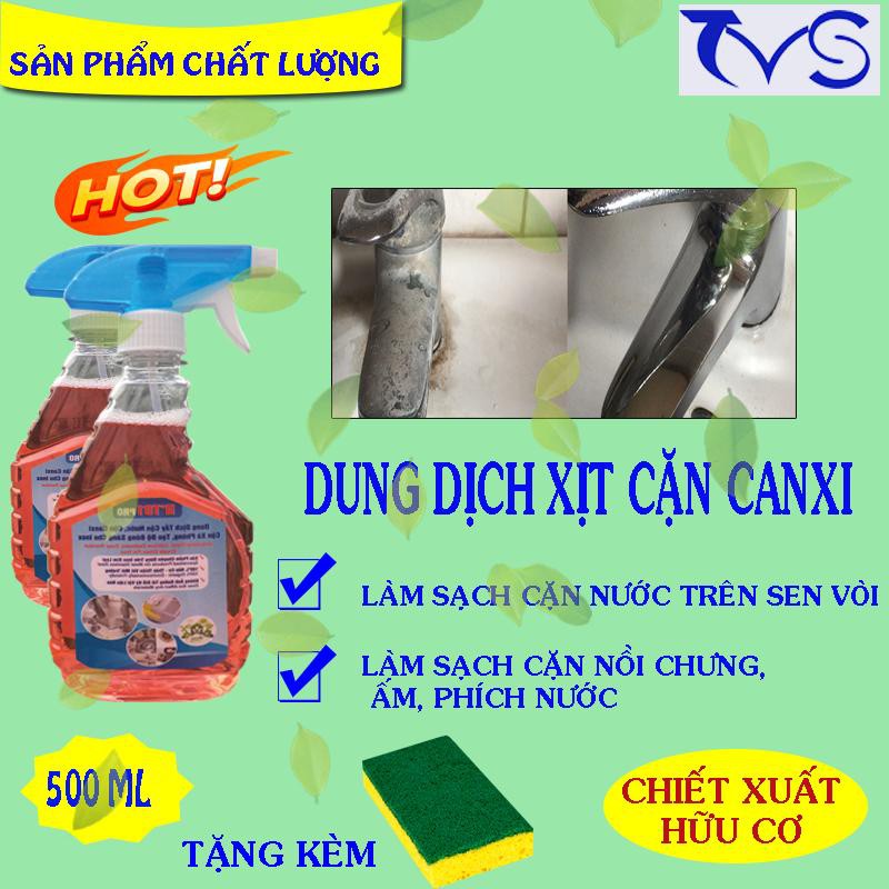 sản phẩm tẩy cặn canxi trên kính; bình xịt tẩy cặn inox; tẩy dầu mỡ bếp; tẩy trắng men sứ bồn cầu Ht01 tvs 500ml