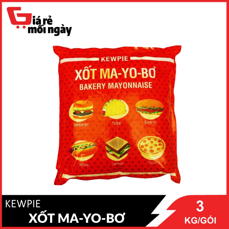 Xốt Ma-yo-bơ Kewpie gói 3Kg