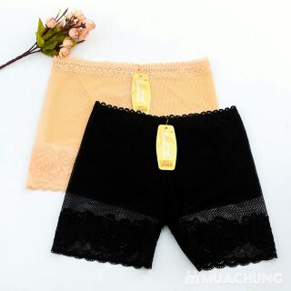 Quần đùi ren mặc váy hoa hồng (dưới 52kg)