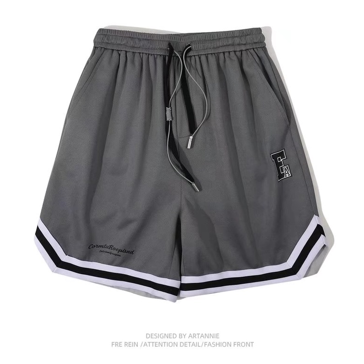 Quần Short Nam In Chữ Phong Cách Hàn Quốc Thời Trang