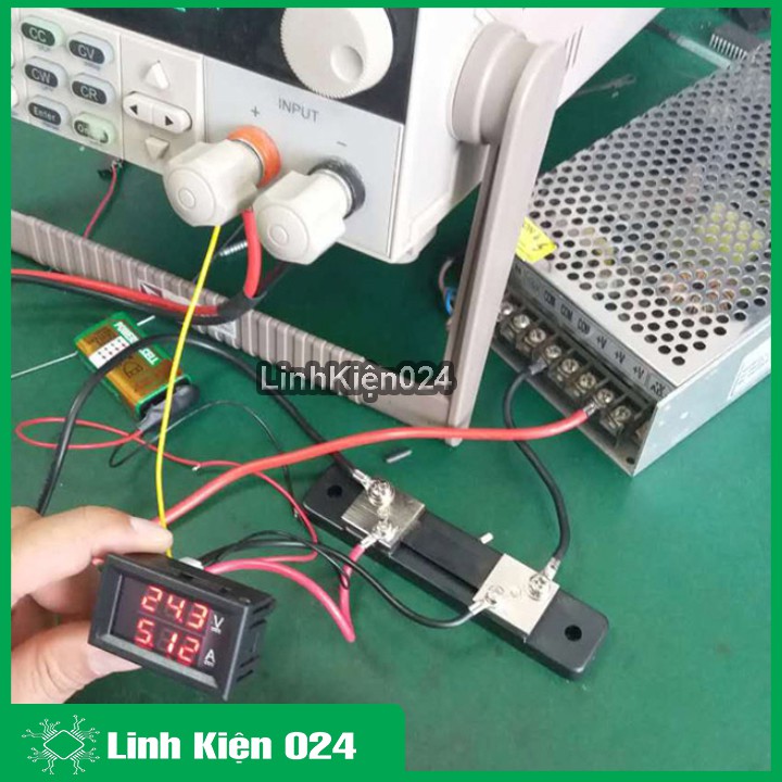 Module Đo Dòng Đo Áp 0-100V/50A Có Trở Shunt Đi Kèm