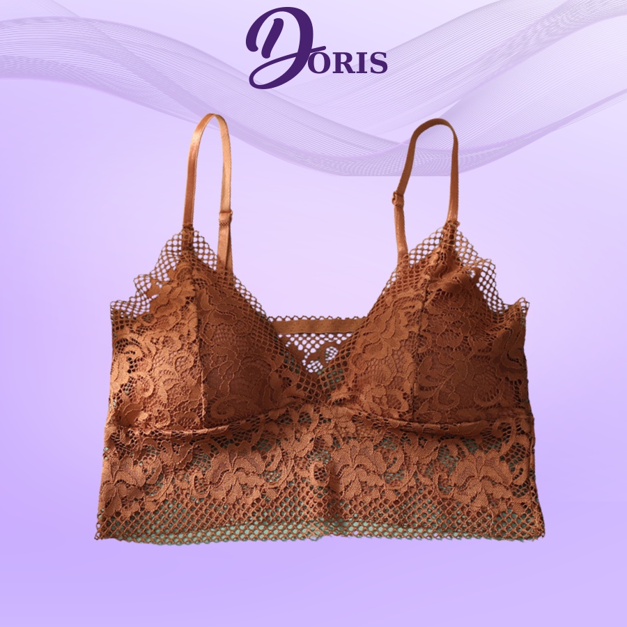 Áo lót ngực ren mềm mại đệm mút nâng ngực quyến rũ DORIS - 7369