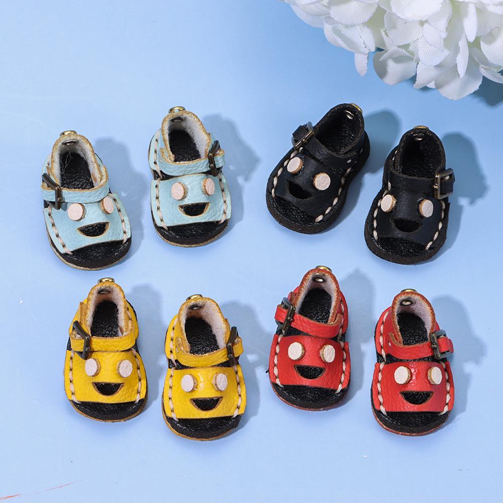 Giày Búp Bê Da Bò 1 / 12BJD Tỉ Lệ 1 / 11 OB11