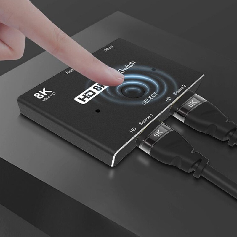 Công Tắc Chuyển Đổi Hai Trong 1 HDMI2.1 8k 2X1 Chất Lượng Cao