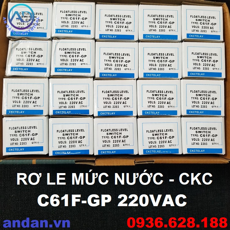 Rơ le mức nước, Bộ điều khiển mực nước CKC, relay mực nước C61F-GP 220VAC