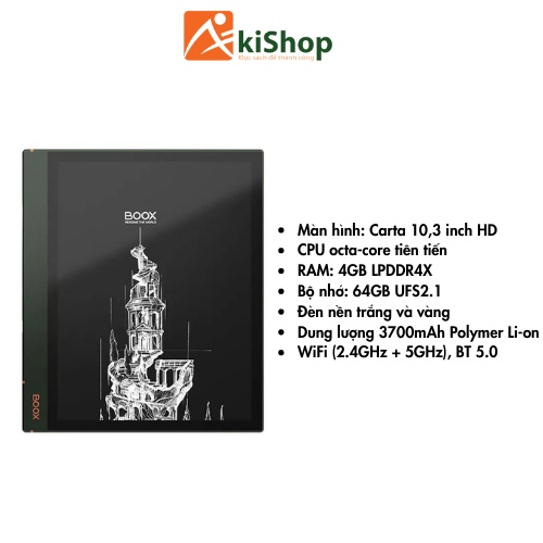 Máy đọc sách Boox Note Air 2 Plus 64GB
