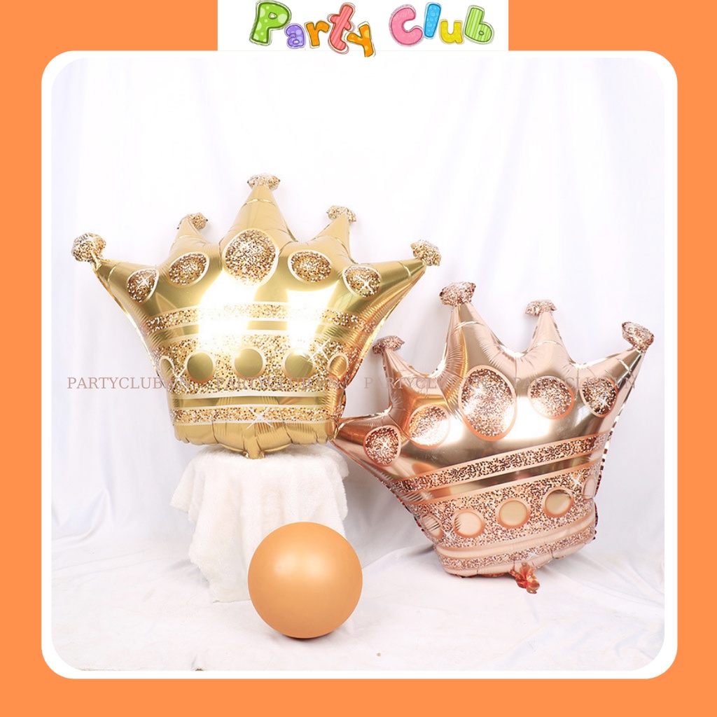 Bong bóng hình vương miệng trang trí tiệc
